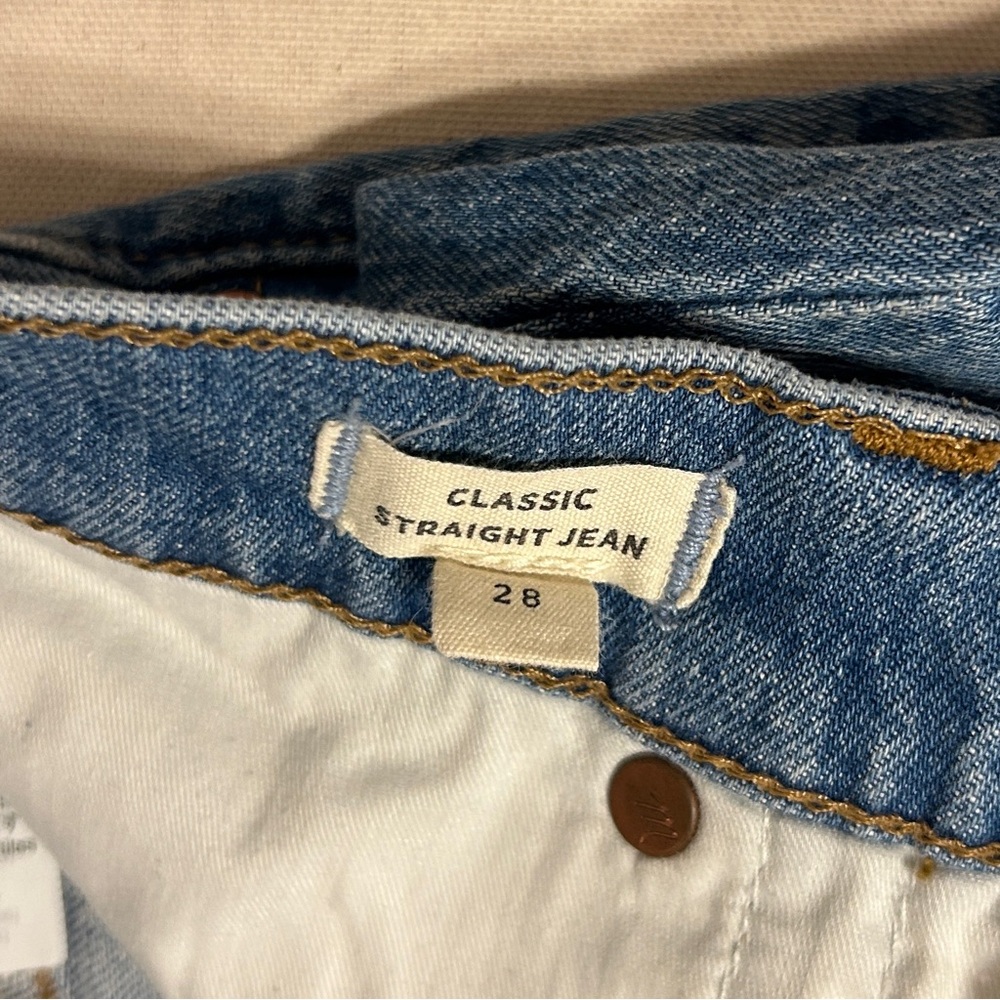 Madewell Straight Leg Blue Jeans - Picture 2 of 6